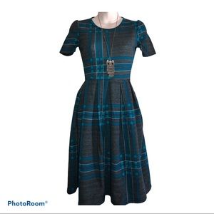 NWT LuLaRoe Amelia Pleated Dress with Zipper